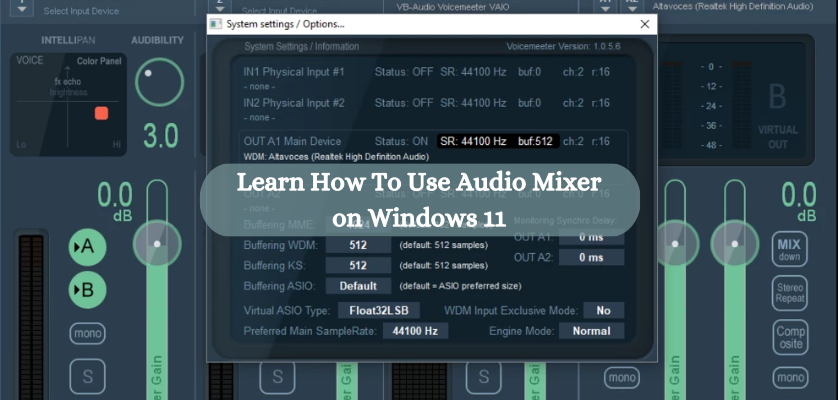 Audio Mixer on Windows 11